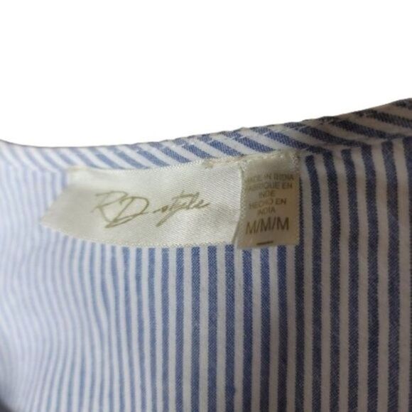 RD Style Crossed Embroidered Long Sleeve V-Neckline Top size medium - Picture 7 of 10